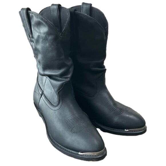 Shyanne Women's Boots Patsy Slouch Western Cowboy Medium Toe Black Size 10 - Picture 3 of 14
